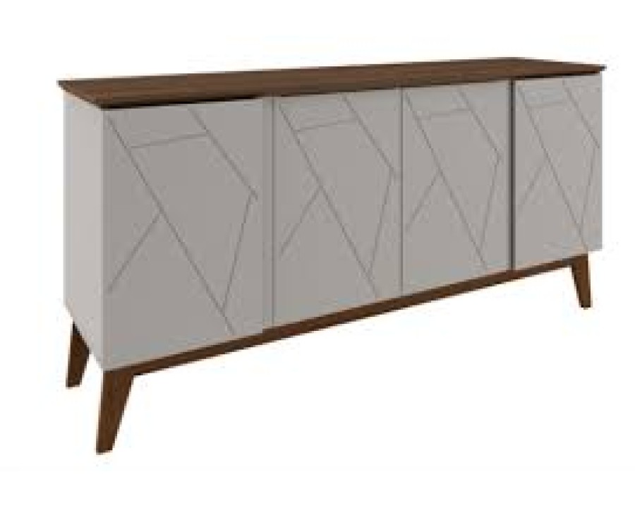 Balcao rudnick horus 1,60m off white brilho/avela (tampo avela) 1154230221