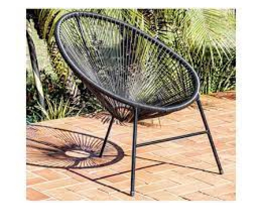 Cadeira Fama caribe ferro artesanal preta 4131