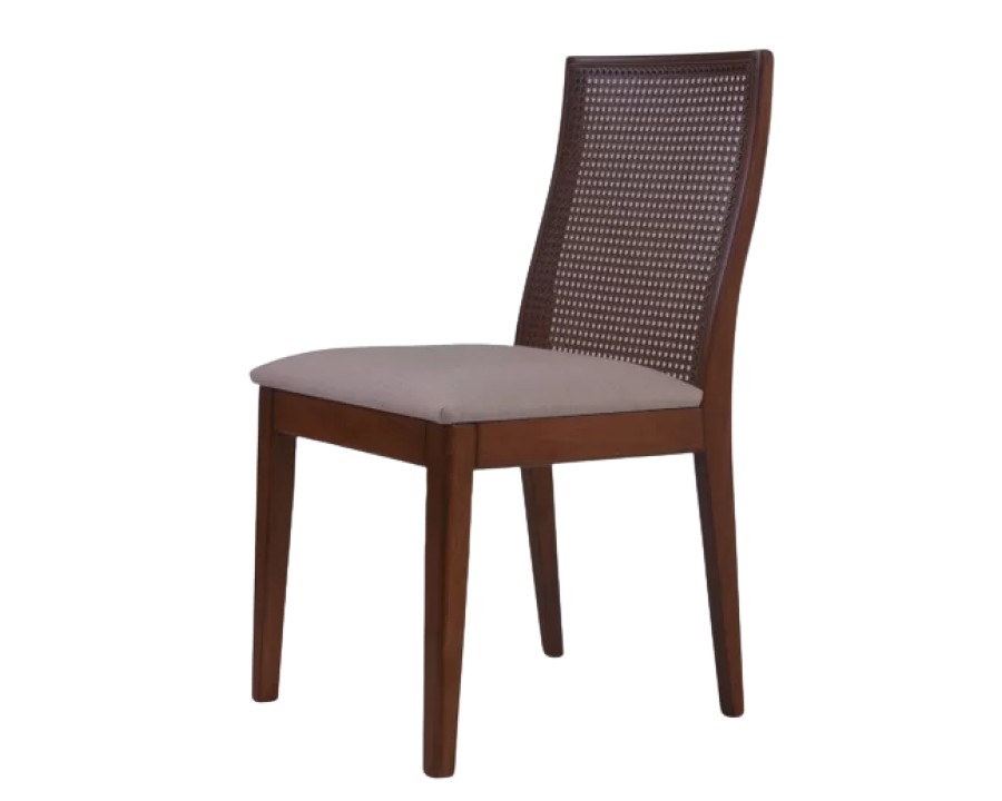 Cadeira scapin arizona castanho estofado t marrom 004860