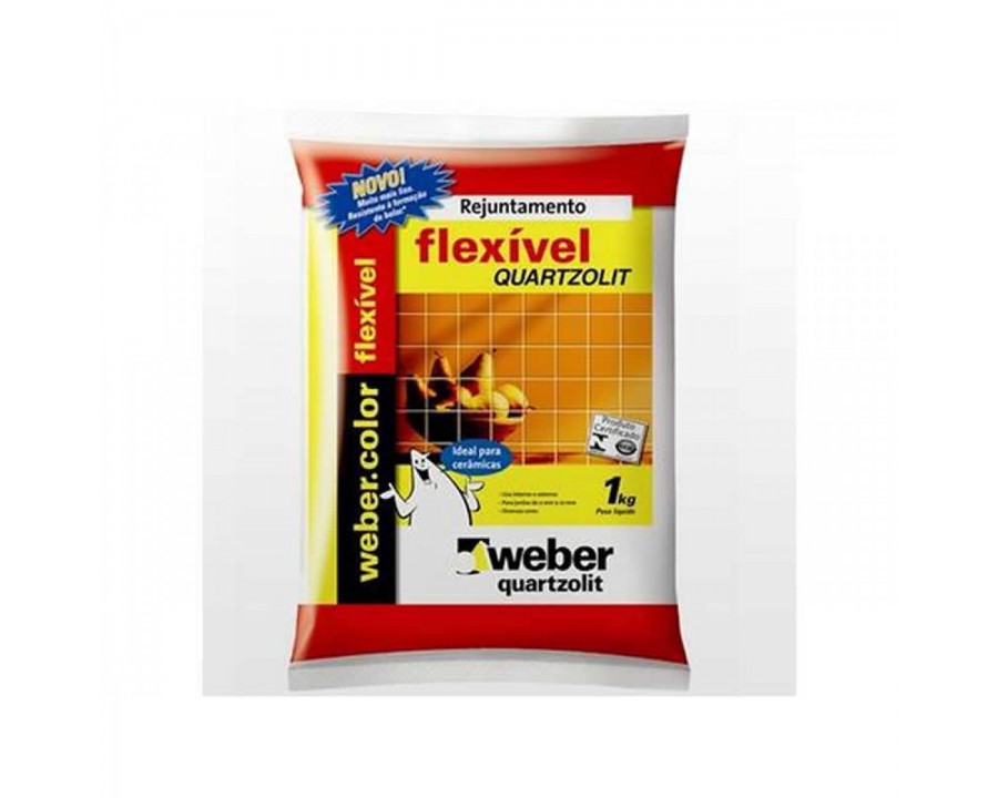 Rejunte quartzolit flexivel branco 1kg