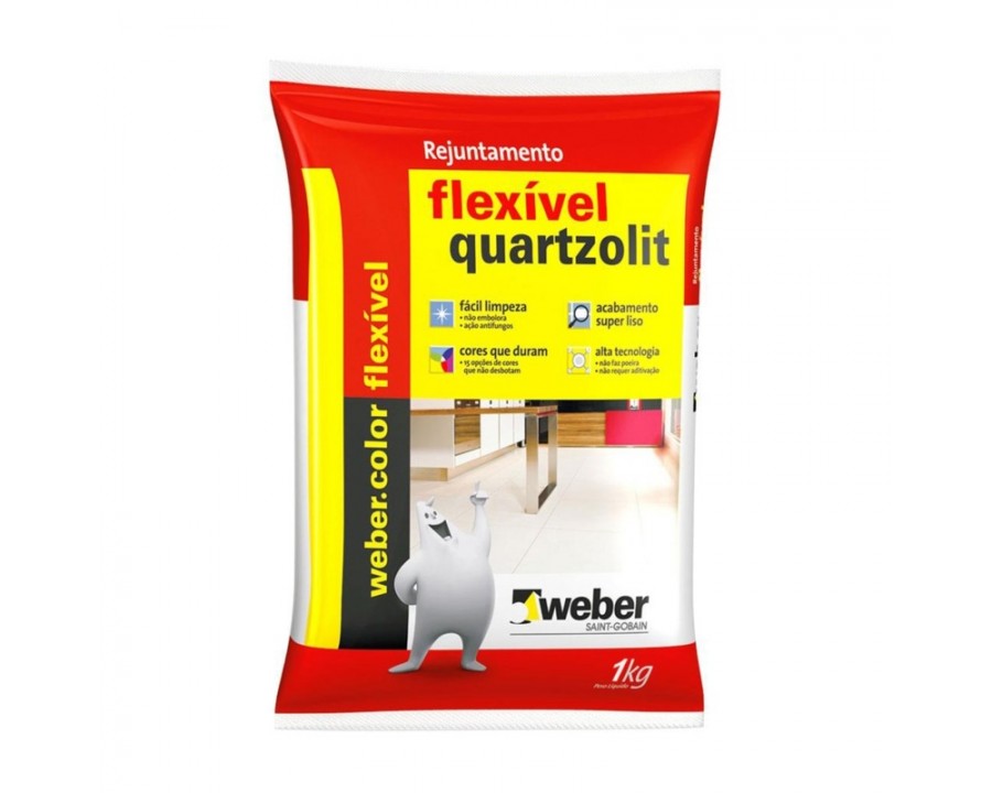 Rejunte quartzolit flexivel cinza outono 1kg