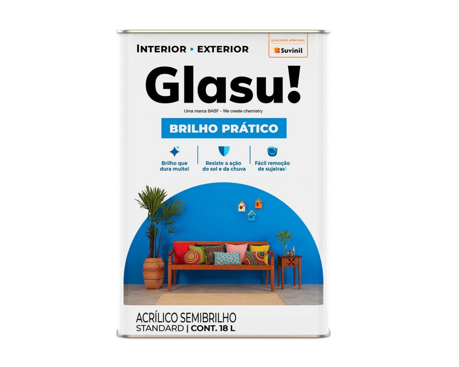 Tinta acril.s.brilho glasurit.18lts branca 53434108